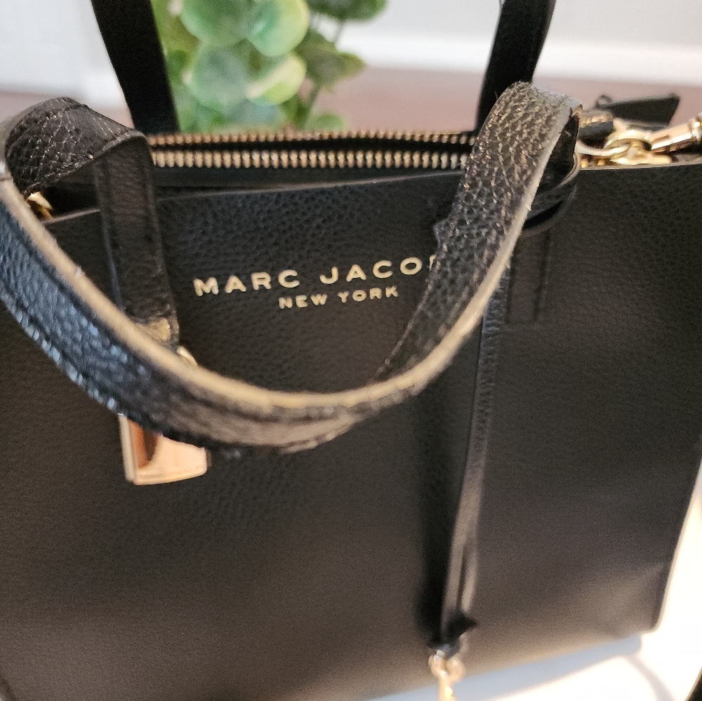 MARC JACOBS Mini Grind Coated Leather Tote - Picture 2 of 9